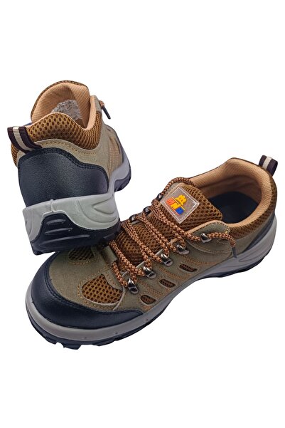 Generic Brown Leather Safety Shoes - Steel Toe - Suitable for Work, Walking and Hiking