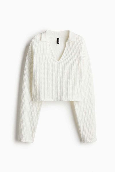 H&M Oversized cable-knit-look jumper