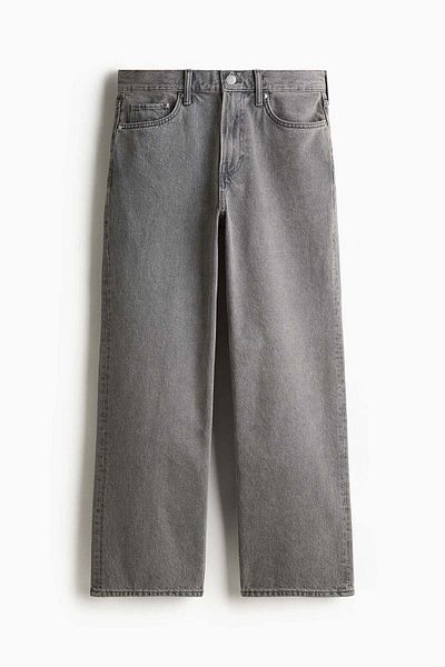 H&M Straight Relaxed High Jeans
