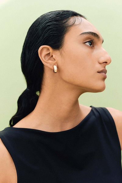 H&M Ball-back hoop earrings