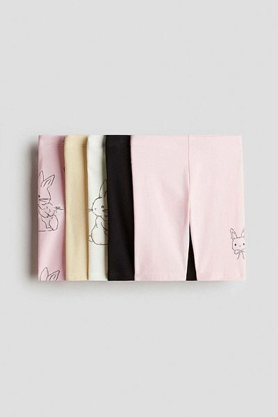 H&M 5-pack cotton cycling shorts