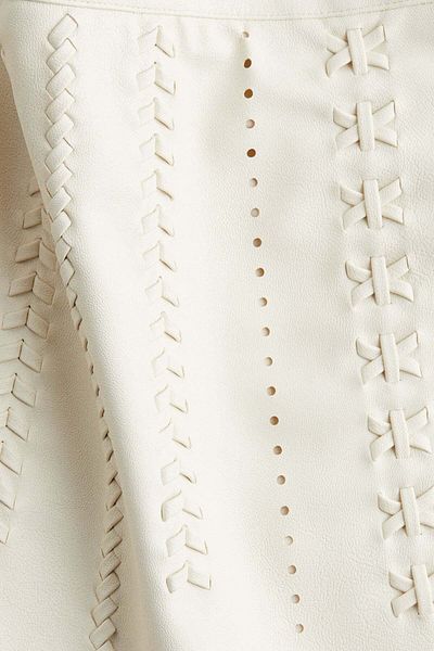 H&M Coated mini skirt