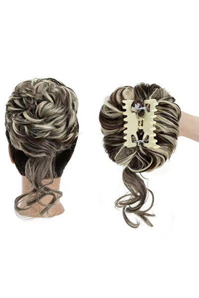 TAM TARZ Coafura în formă de coc dezordonat cu bretele - maro închis cu refle...