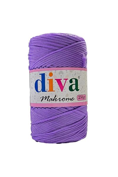 Diva İplik Polyphosphorus Macrame 250 Gr, 130 Lilac Color