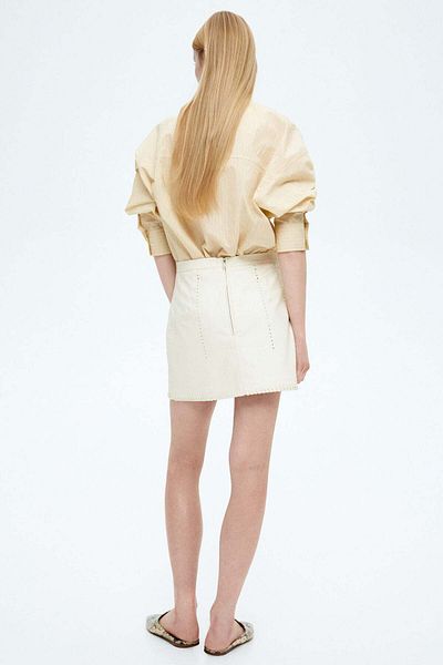 H&M Coated mini skirt