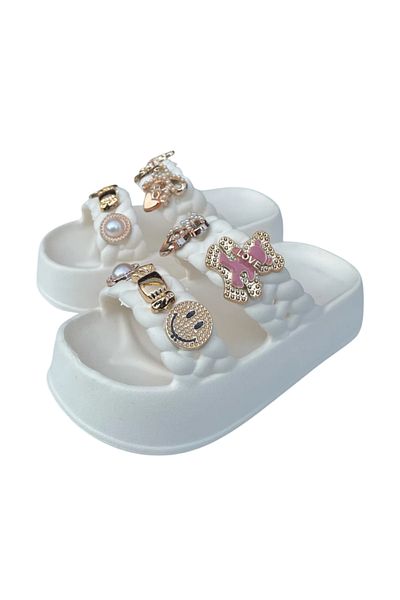 rs riva shoes Κορίτσι Παιδική Πισίνα Παραλία Διακοπές Καθημερινά Καλοκαίρι Άνετη Αντιολισθητική Σόλα Emoji Stone Παντόφλες