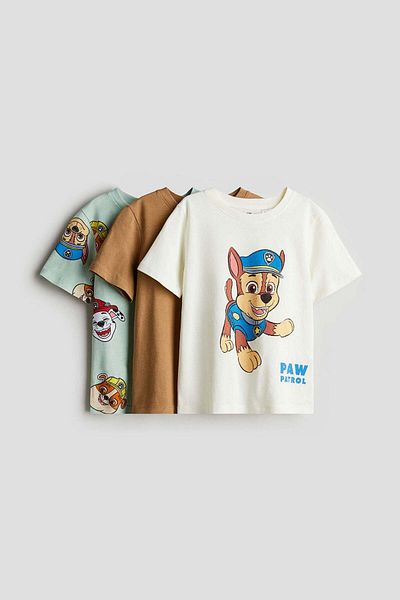 H&M 3-pack printed T-shirts