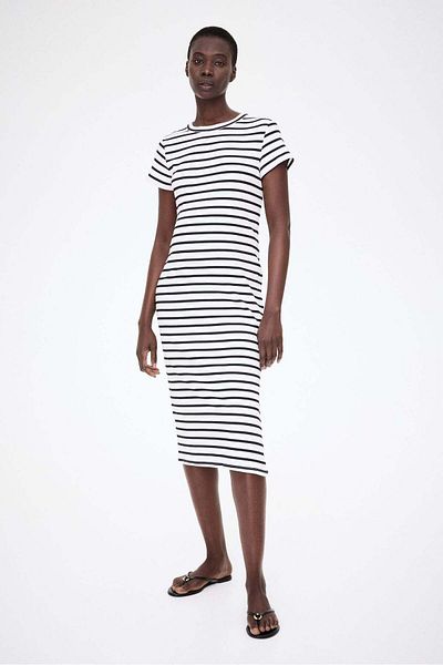 H&M Mama Ribbed T-shirt Dress
