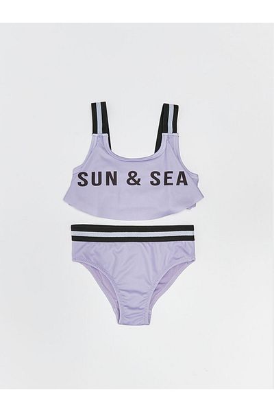 LC Waikiki Lcw Printed Girl's Bikini Fast Fashion