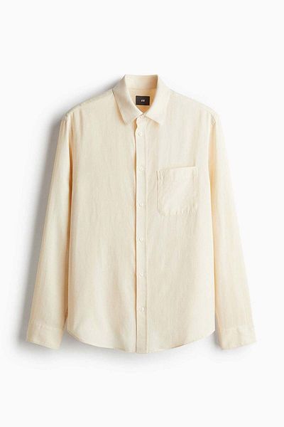 H&M Regular Fit Lyocell-blend shirt