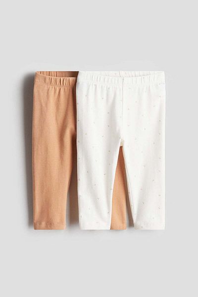 H&M 2-pack Cotton Jersey Leggings
