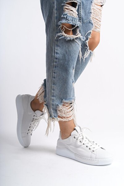 Modabuymus Harry Білі Справжня Шкіра Кросівки Жіночі Повсякденні Спортивні Взуття