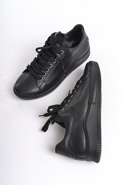 Modabuymus Harry Black Genuine Leather Sneaker Women's Casual Sports Shoes