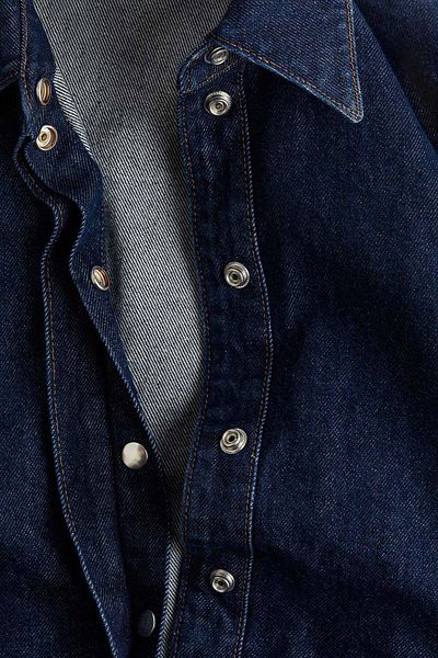 H&M Shoulder-pad denim shirt