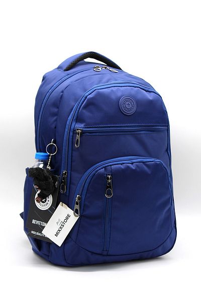 Bevitton Σατέν αδιάβροχο ύφασμα Navy Blue μεγάλου μεγέθους Unisex Σχολικό σακίδιο πλάτης και τσάντα ταξιδιού / 1700