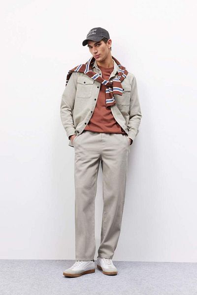 DeFacto Βαμβακερό μακρυμάνικο πουκάμισο New Season Regular Fit