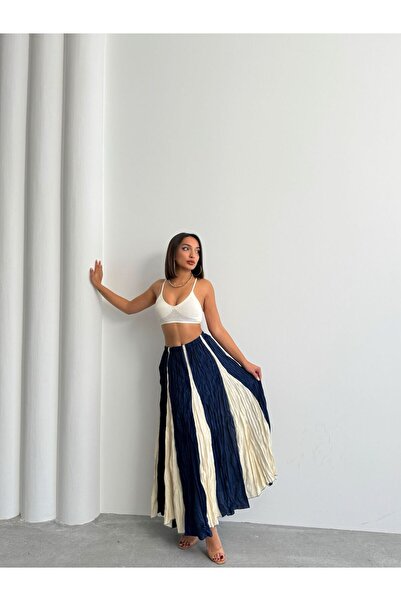 QUAWEAR Спідниця з модальної тканини в кольорову клітинку