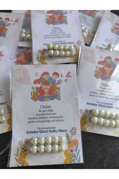 shop anneler gününe özel hediyelik inci toka 15 adet