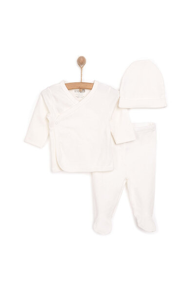 ebebek Hello Baby HelloBaby Yenidoğan Zıbın-Şapka-Patikli