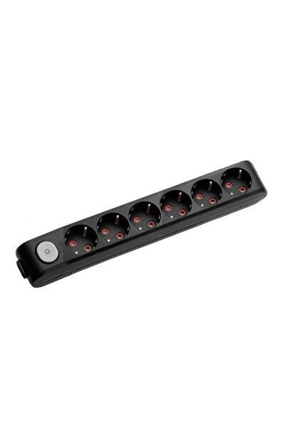 VİKO 6-Piece Black Wireless Switched Terminal Socket