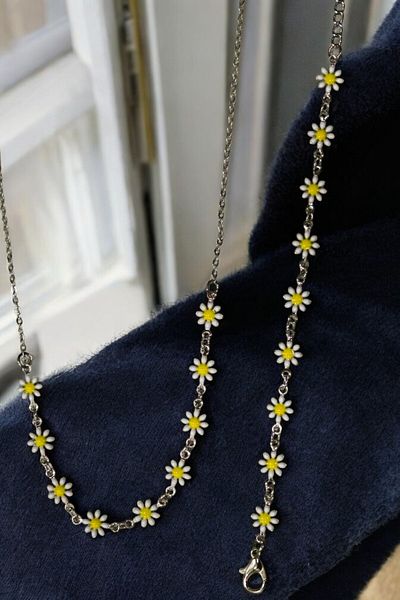 MakeWell Summer Daisy Design Necklace and Bracelet Set