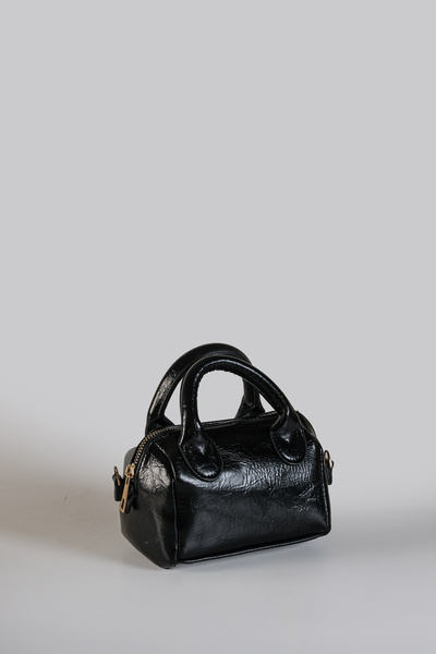 Çantacımstore Kadın Mini Deri Görünümlü Çanta xSmall 2703 Siyah