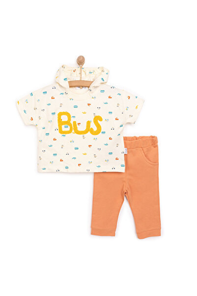 Bebetto Yenidoğan Sürprise Travel Erkek Tshirt-Patiksiz Alt Erkek Bebek