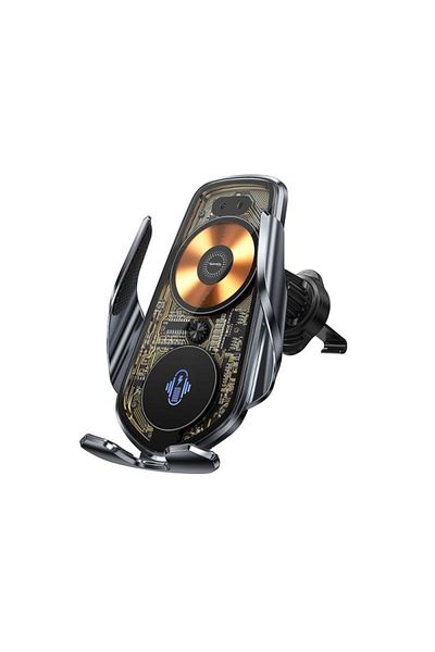 Matrix Wireless Charging Car Holder - 15 W - Black - MX-205