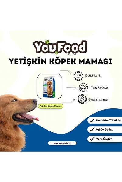 YOUFOOD Köpek Maması Kuzu Etli Pirinçli 15KG