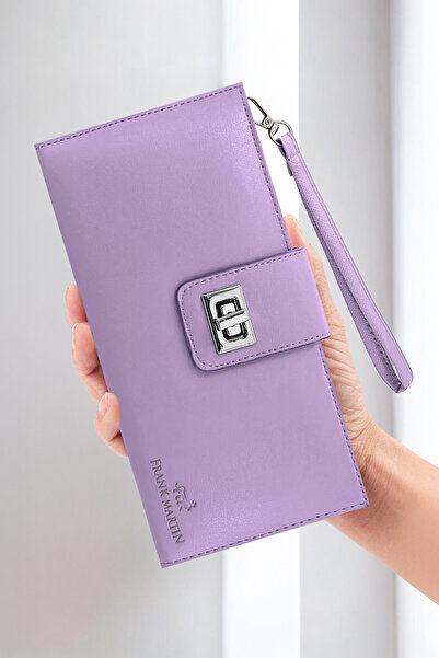 Frank Martin Pera Phone Paper Coin Compartment Card Holder Women's Wallet Loc...