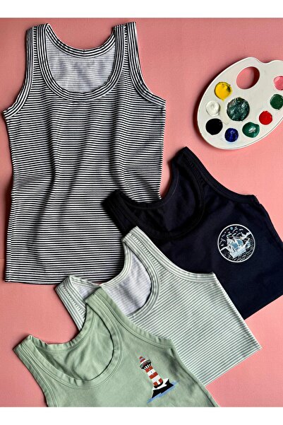 Elosia Miran, 4 τμχ Βαμβακερό, Sailor Theme Printed, Ευέλικτο Αγόρι Αθλητικό ...