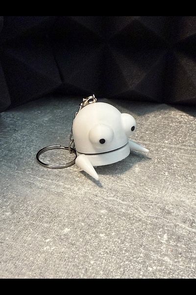 3D R.E.P.O. Keychain Repo Keychain White