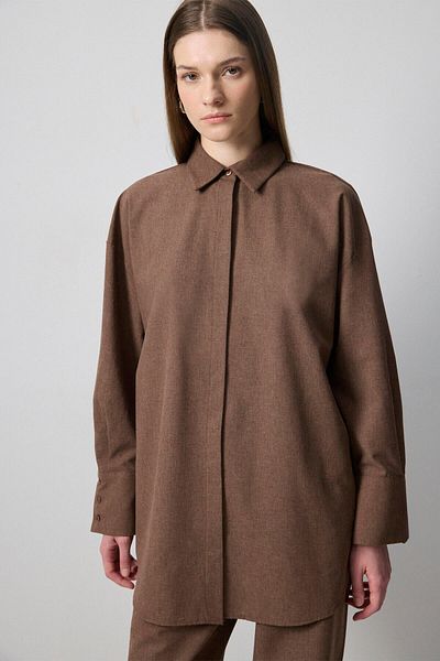 Touché Privé Shirt Pants Melange Set