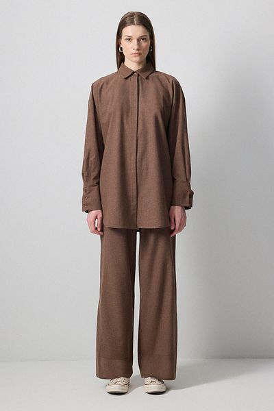 Touché Privé Shirt Pants Melange Set