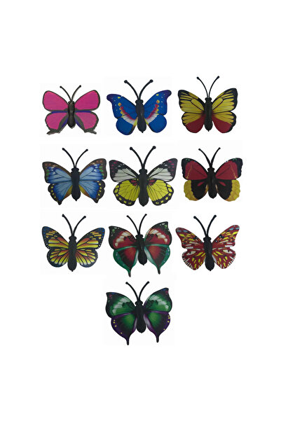 Generic مغناطيس ثلاجة على شكل فراشة من 10 قطع 03