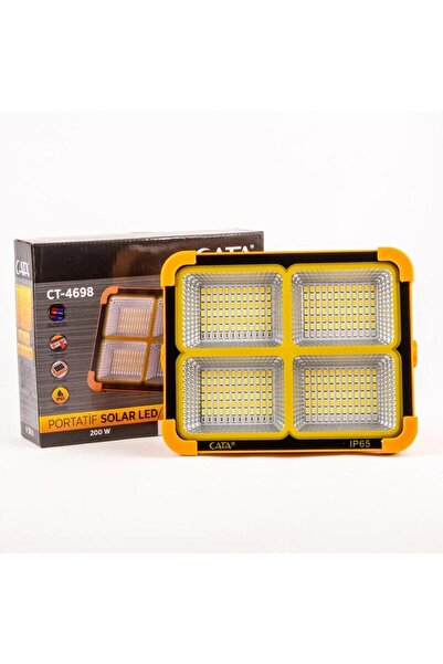 Cata CT-4698 200 WATT ŞARJLI SOLAR LED PROJEKTÖR BEYAZ