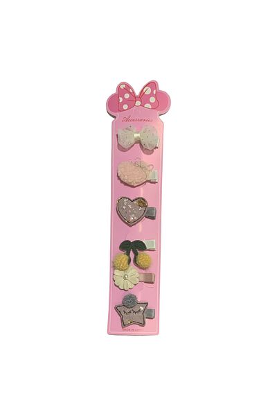 Generic 6-Piece Cute Korean Style Hair Clips Style-11