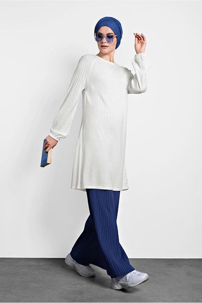 Alvina TRICO TUNIC CU MANȘETE ȘI GUMĂ 40031