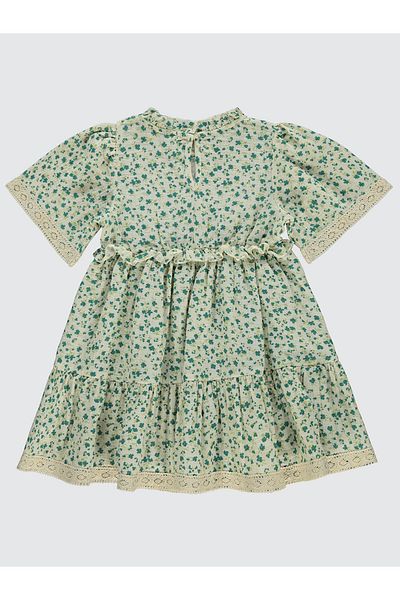 Pierre Cardin 6-9 Years Green Girl's Dress