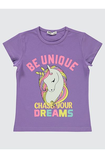 Civil Girls Girl's T-Shirt 6-9 Years Light Purple