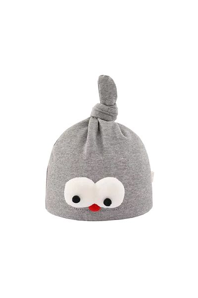 Generic Baby Beanie Cotton Hats For Newborns - Grey