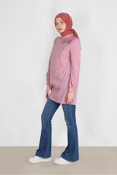 Alvina Bow Embroidery Detailed Tunic 42780