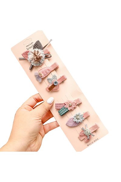 Generic 6-Piece Cute Korean Style Hair Clips Style-02