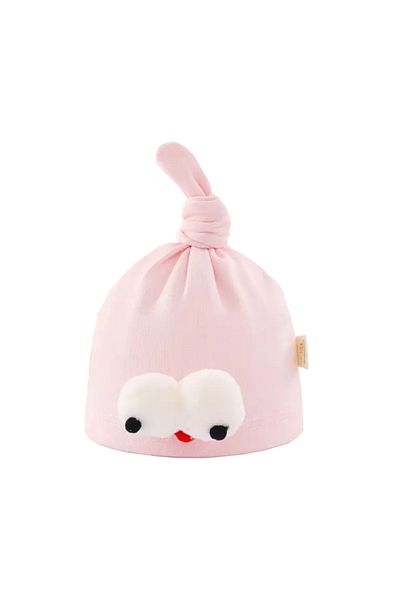 Generic Baby Beanie Cotton Hats For Newborns - Pink