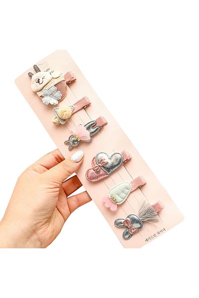 Generic 6-Piece Cute Korean Style Hair Clips Style-05