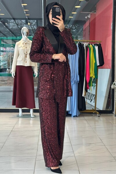 Cashmere Moda Women, Flexible Waist, Lined, Sequined Sequin, Long Pants