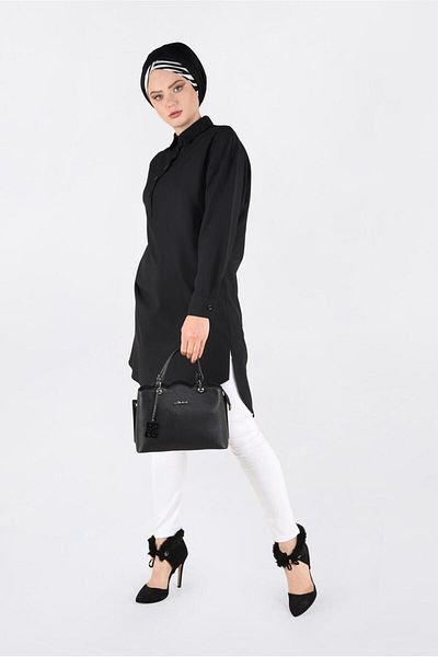 Alvina Front Half Button Tunic 4705
