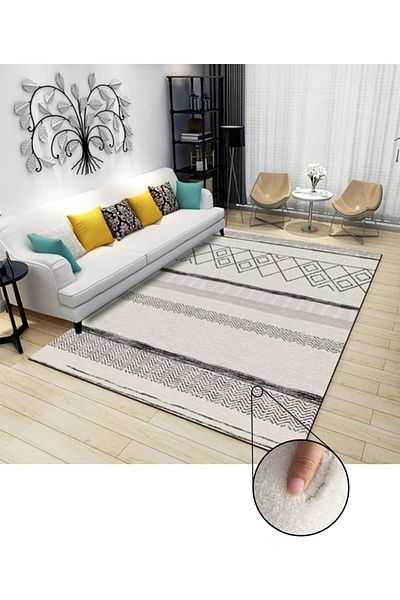 COOYA Plush Carpet , Modern Light Luxury Minimalist Design,with Anti-Slip Bottom,140 * 200 cm