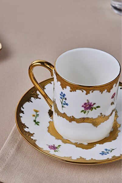 Karaca Ceașă de cafea Bihter pentru 6 persoane 90 ml