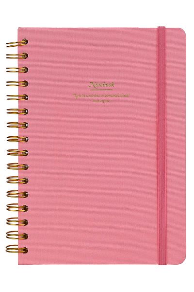 Victoria's Journals A5 Canvas Spiral Marked Notebook Hard Cover 160 Sheets 100 Graム
